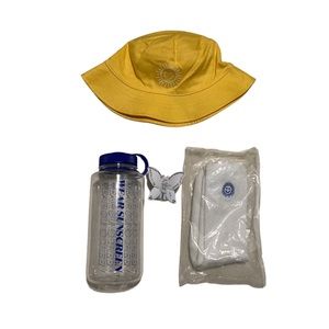 Supergoop!  Hat, Water Bottle, Socks, Hair Clip -$81 Value-
